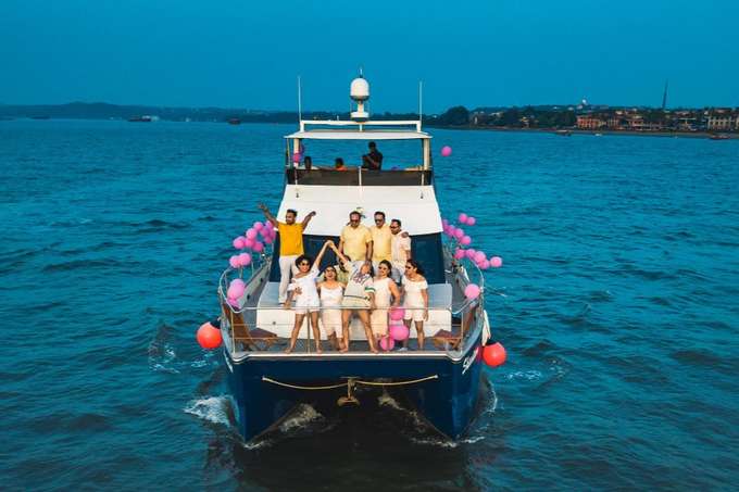 Celebrate special moments in style with a luxurious private yacht party in Goa