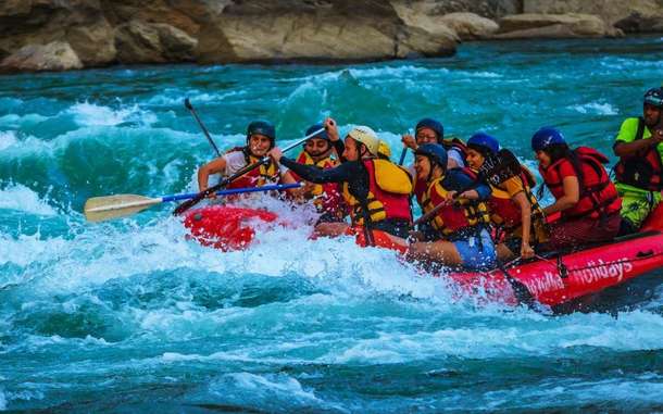 Enjoy an adrenaline-packed white-water rafting adventure on the Kundalika River