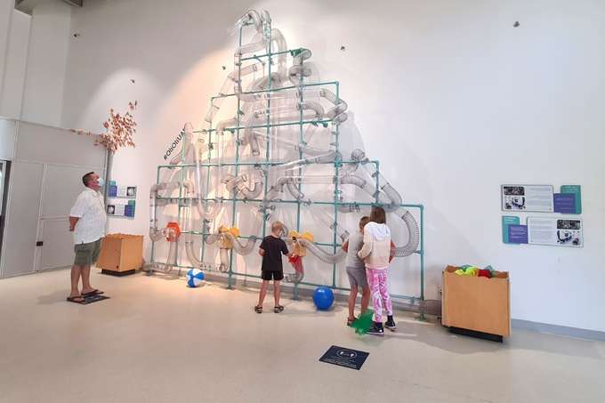Head over to the Creative Lab, where children are free to build/demolish anything.
