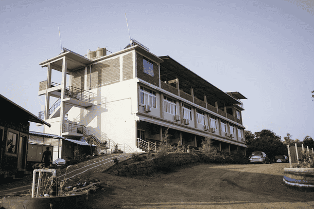 Facade view of the homestay