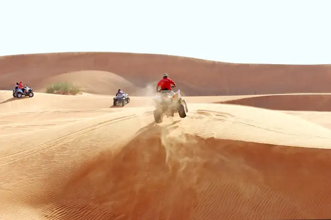 Feel the thrill as you zoom across the vast, golden dunes of the Thar Desert