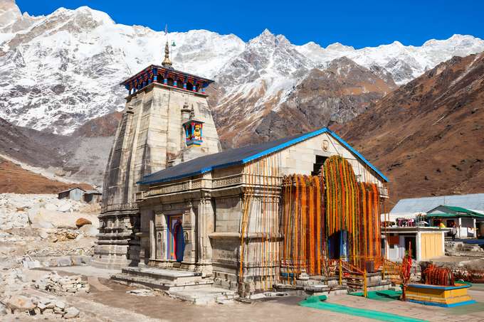 Pay your respects at the Kedarnath Temple, one of the famous 4 Dhams