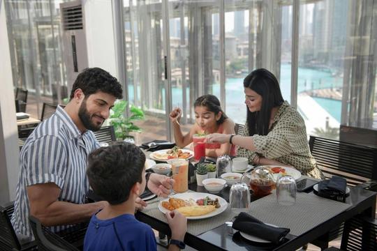 Burj Khalifa Tickets with Rooftop Meal Image