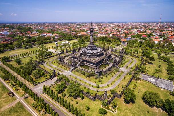 Bajra Sandhi Monument, Aerial View