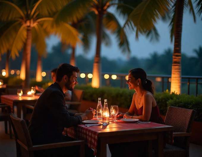 Experience magic in every moment of this romantic open-air dinner