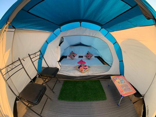 Sambhar Lake Camping Image