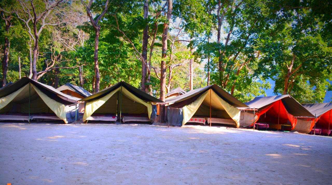 Beachside Camping in Rishikesh with Rafting Image