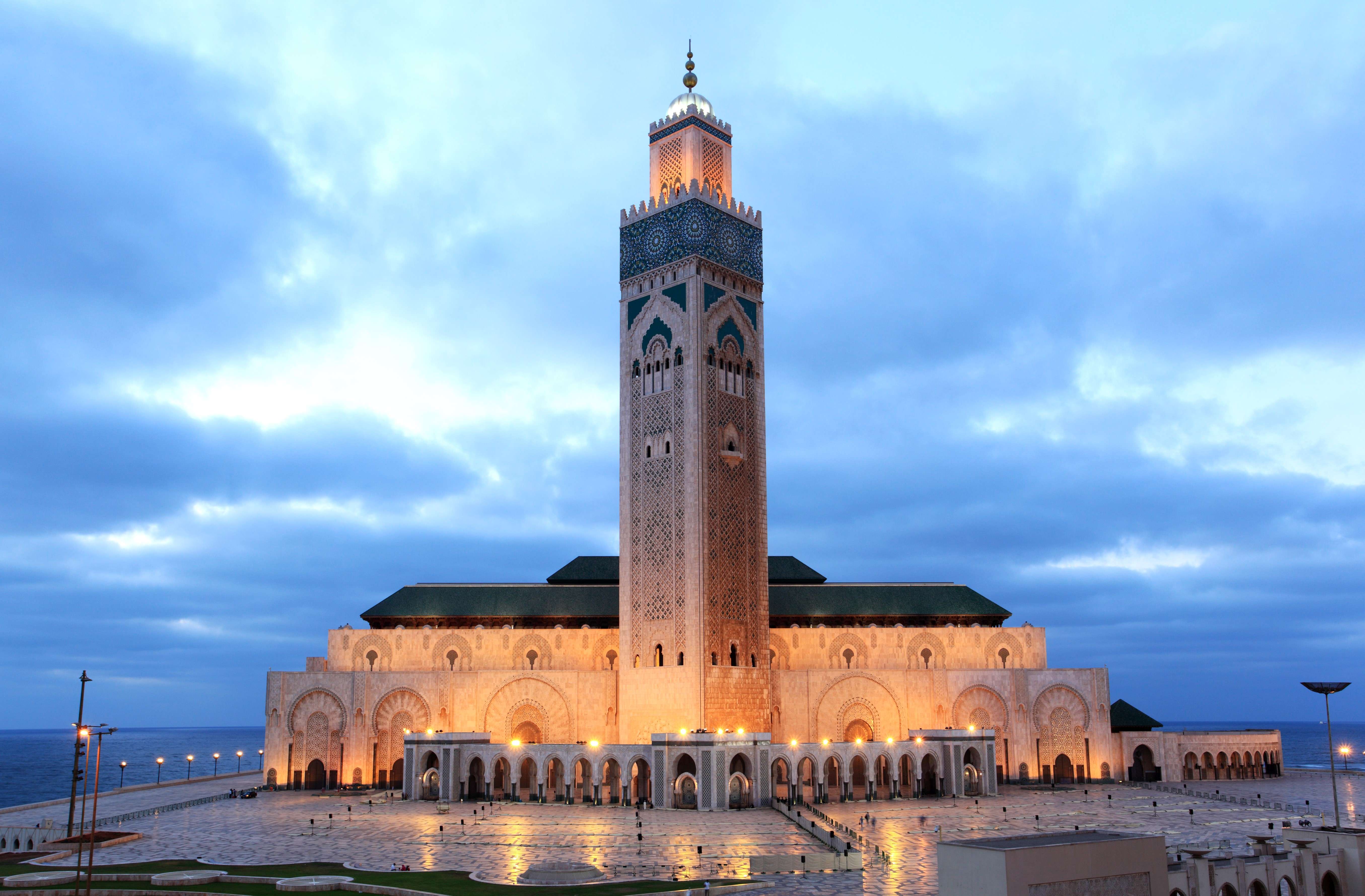 Marvel at the world's second tallest Minaret, the Hassan II Mosque