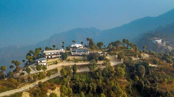 Aerial view of the resort