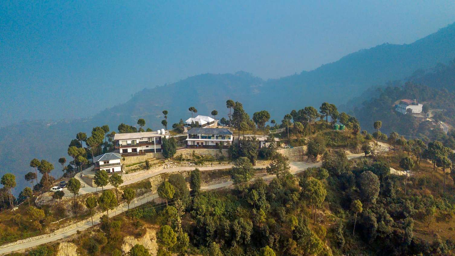 Aerial view of the resort
