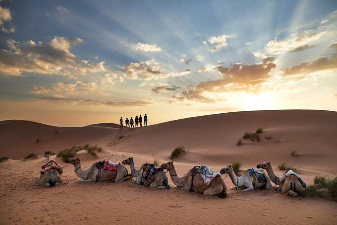 Enjoy an amazing evening at the Wahiba Sands