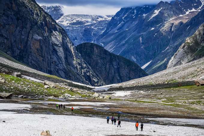 Hampta Valley Snow Trek, Himachal Pradesh