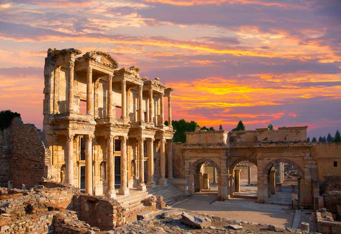 Explore the ruins of Hierapolis