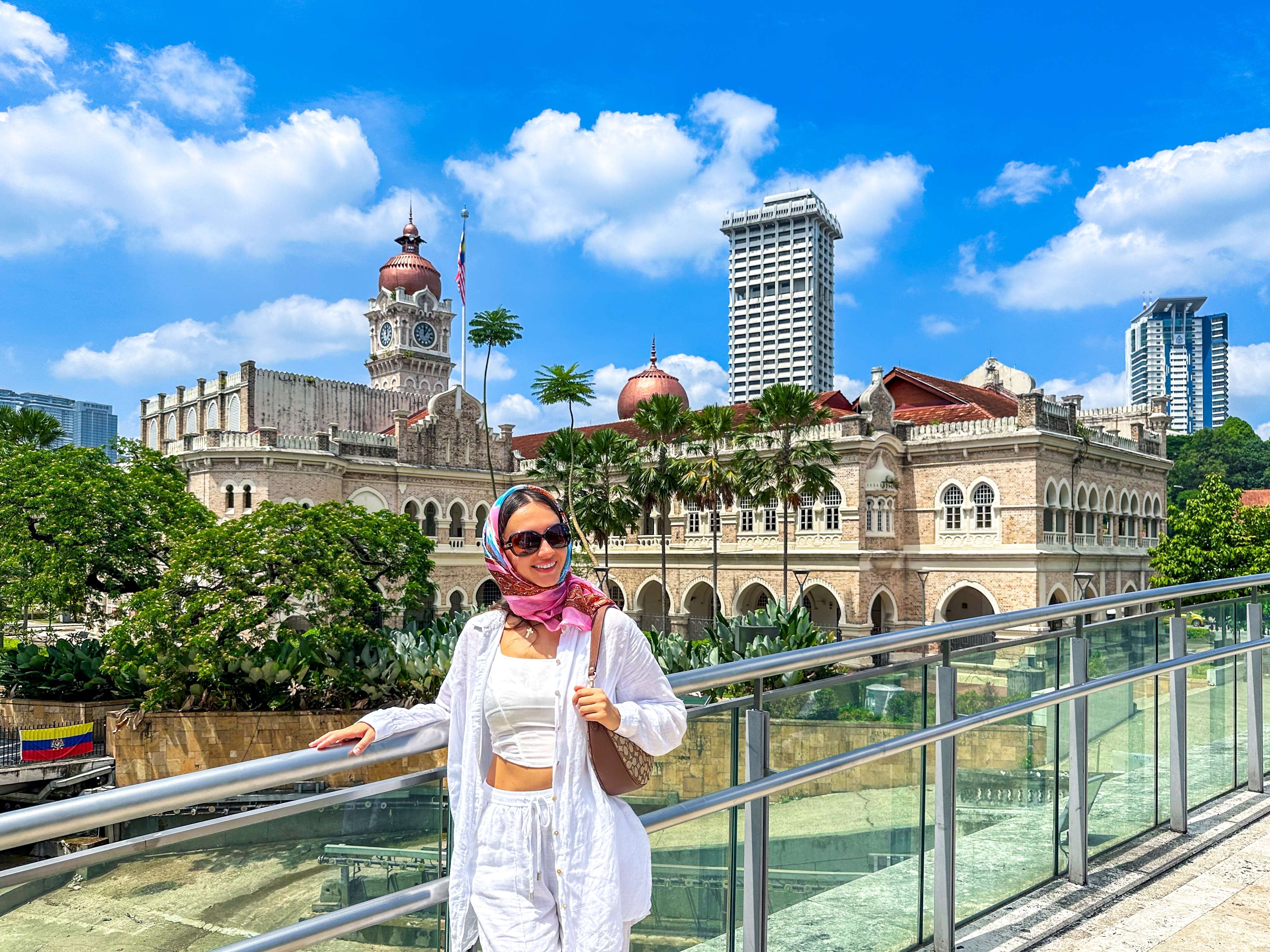 Tourist is sightseeing at The Sultan Abdul Samad building