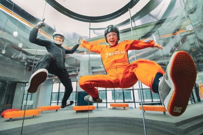 Enjoy an indoor skydiving experience