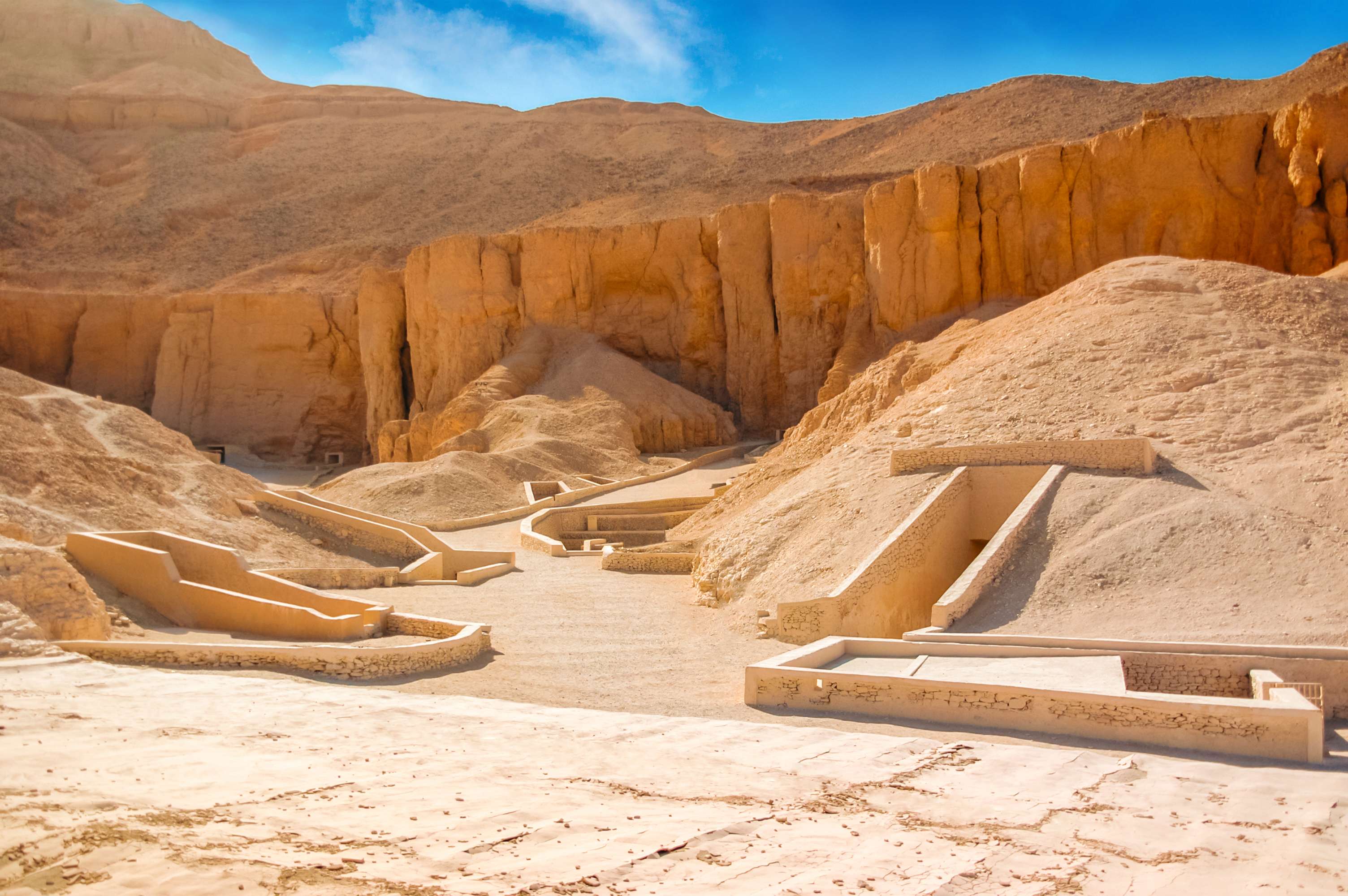 Visit the famous Valley of the Kings, a burial place for Egypt's powerful rulers