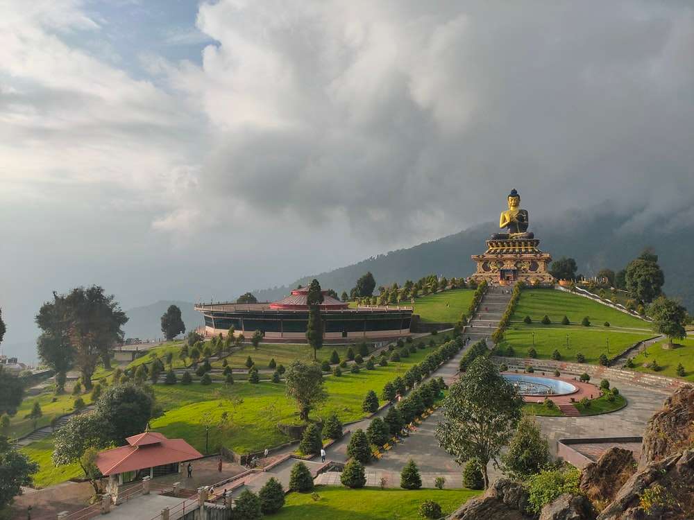 Birds Eye View of Buddha Park 