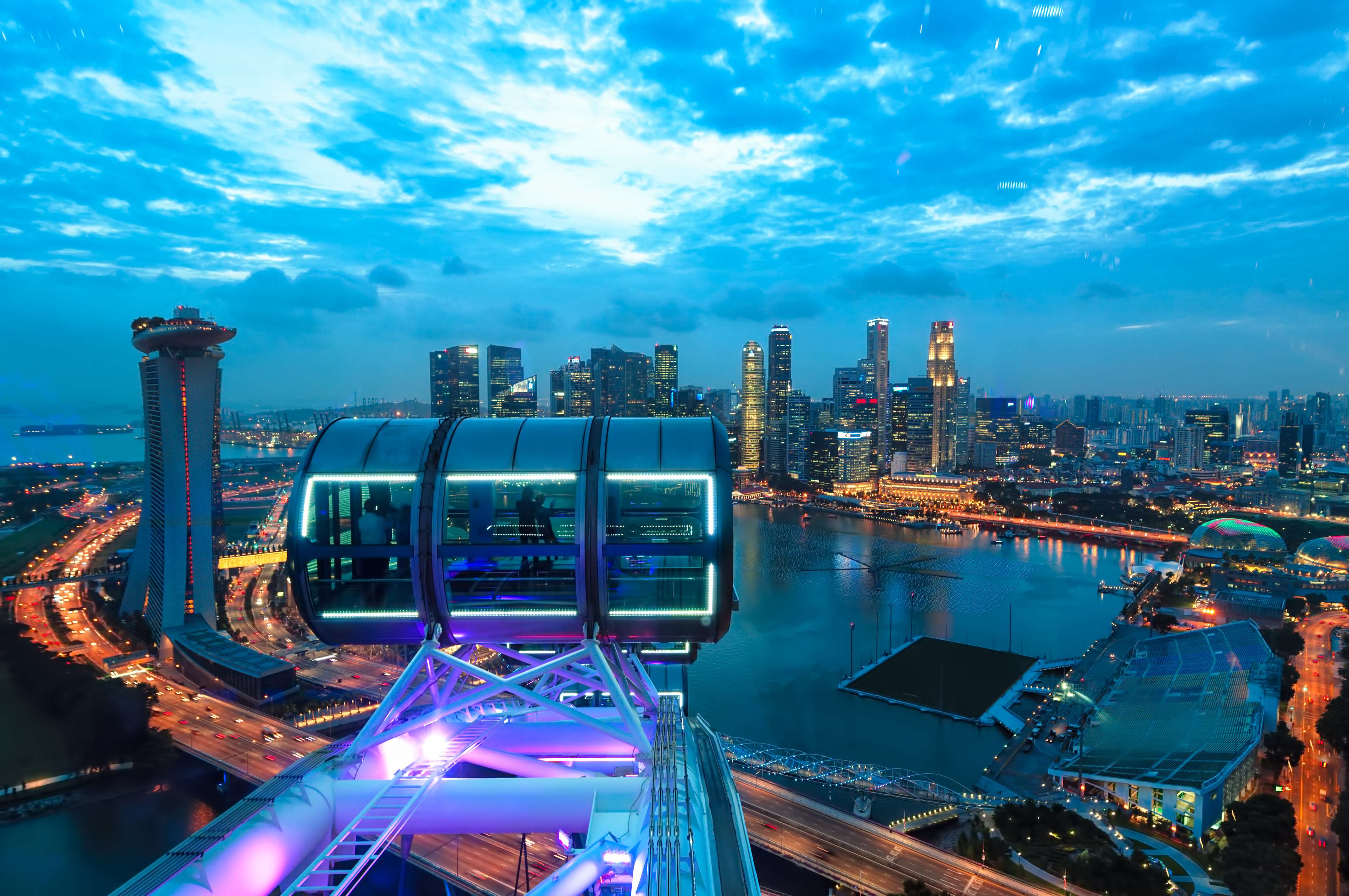 View from Singapore Flyer
