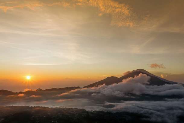Mount Batur Sunrise Trekking with Ayung River Rafting in Bali