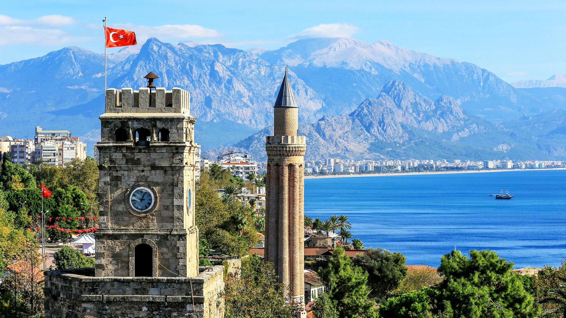 Panoramic view of Antalya, Turkey
