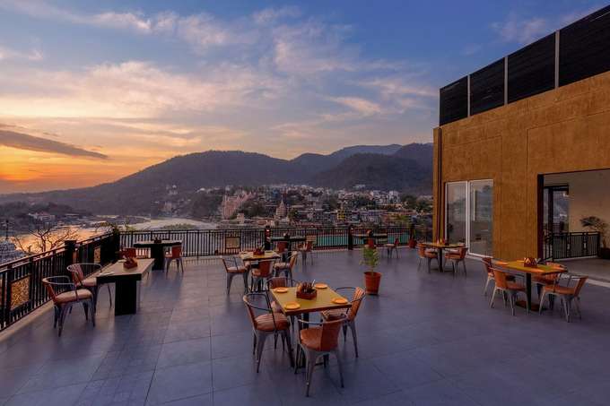 Sitting area in middle of nature