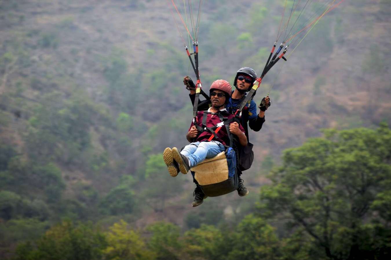Fly above Rishikesh’s stunning green valleys