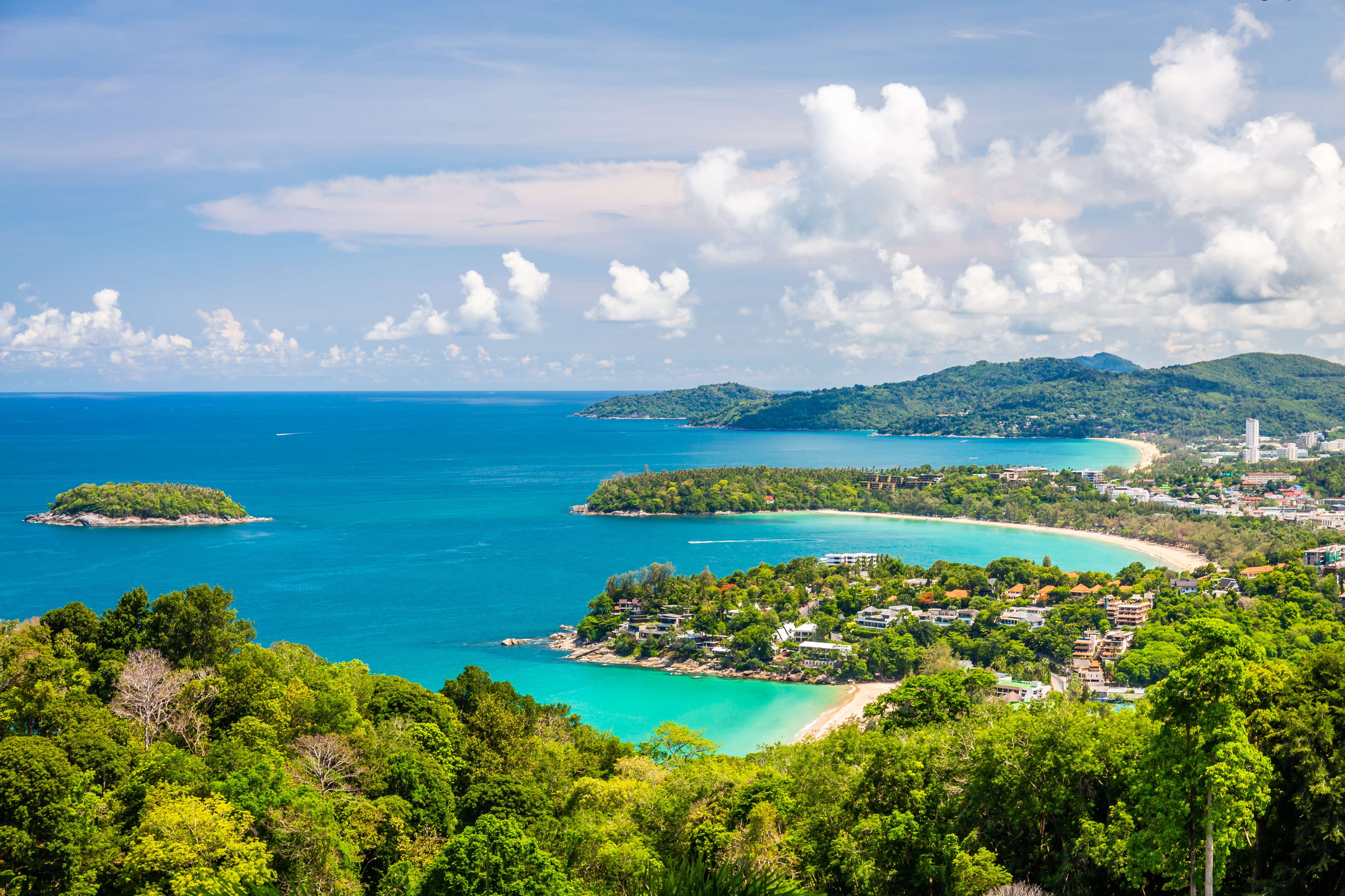 Scenic views of Phuket from Karon Viewpoint, Thailand