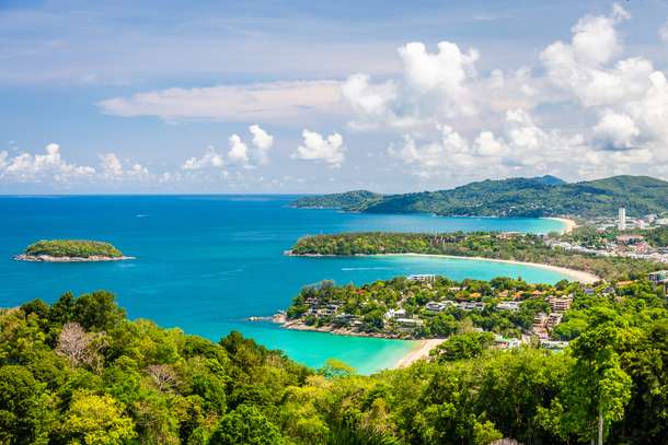 Scenic views of Phuket from Karon Viewpoint, Thailand