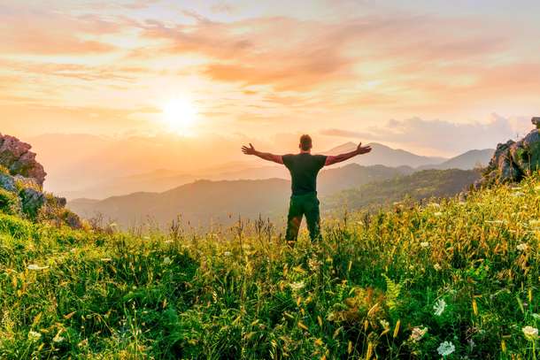 Stunning sunset view in Vagamon, Kerala