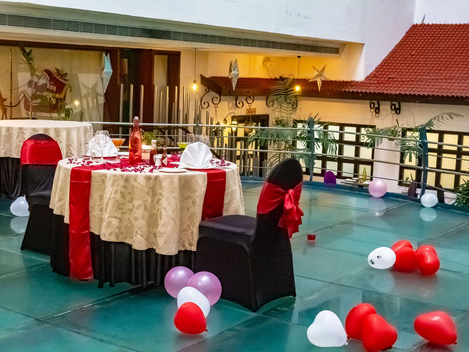 Romantic Dining Experience By The Pool Image