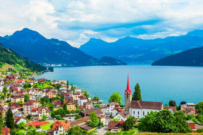 Panoramic view of Lucerne