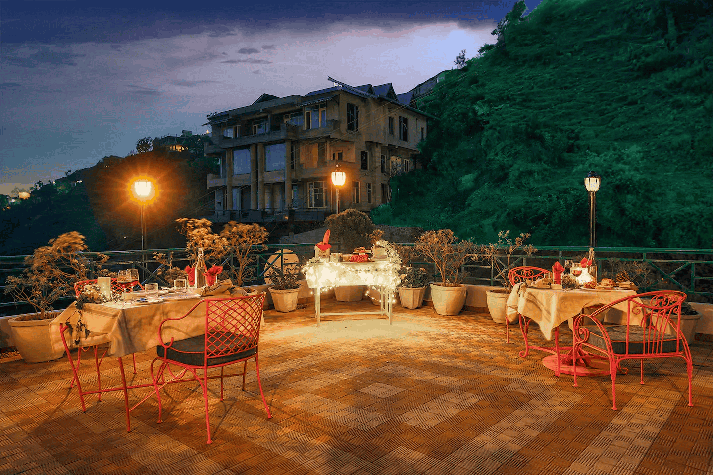 Terrace view in Evening