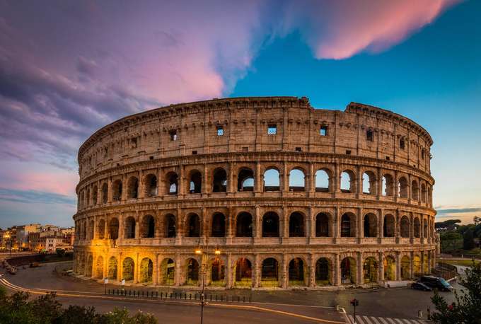The Colosseum, the largest amphitheatre in the world