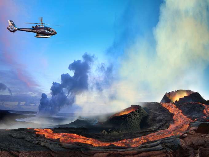 Hop on a crazy adventure of Helicopter ride in circle of fire