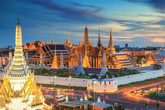 View of the Grand Palace, Bangkok