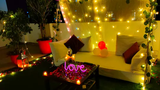 Whimsical Cabana Rooftop Dinner in Gurgaon Image