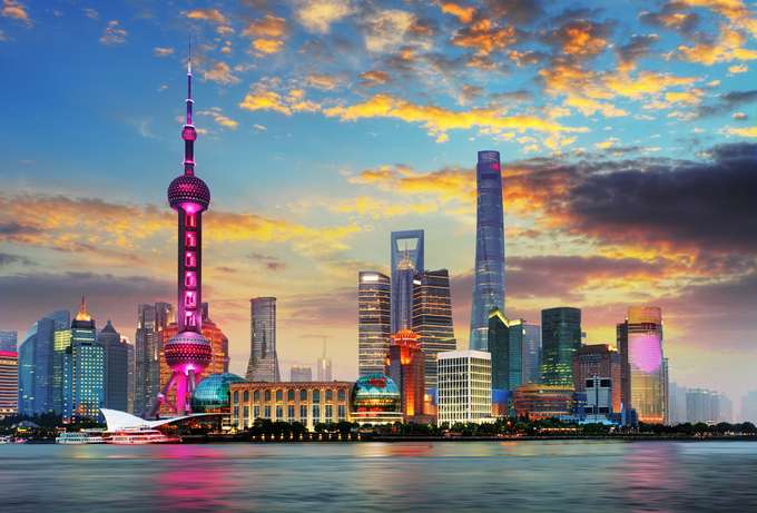 Marvel at the beautiful skyline of Shanghai