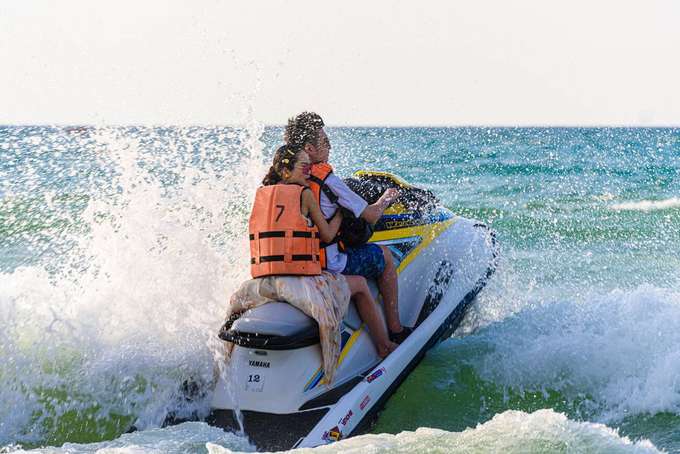 Speed through the sea and make waves with an epic jet ski ride