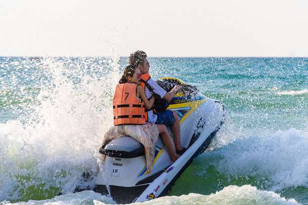 Speed through the sea and make waves with an epic jet ski ride