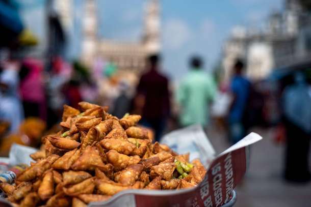 Treat yourself to a crispy samosa a packet of joy