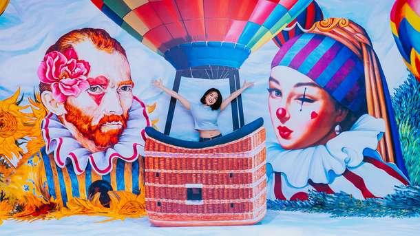 Step into a world of optical illusions and let your imagination soar