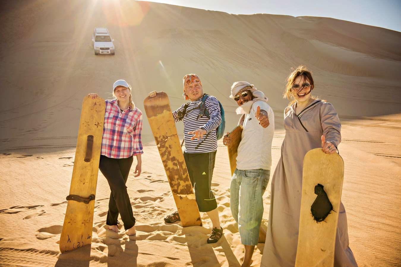 Sand surf your way through the Arabian Desert