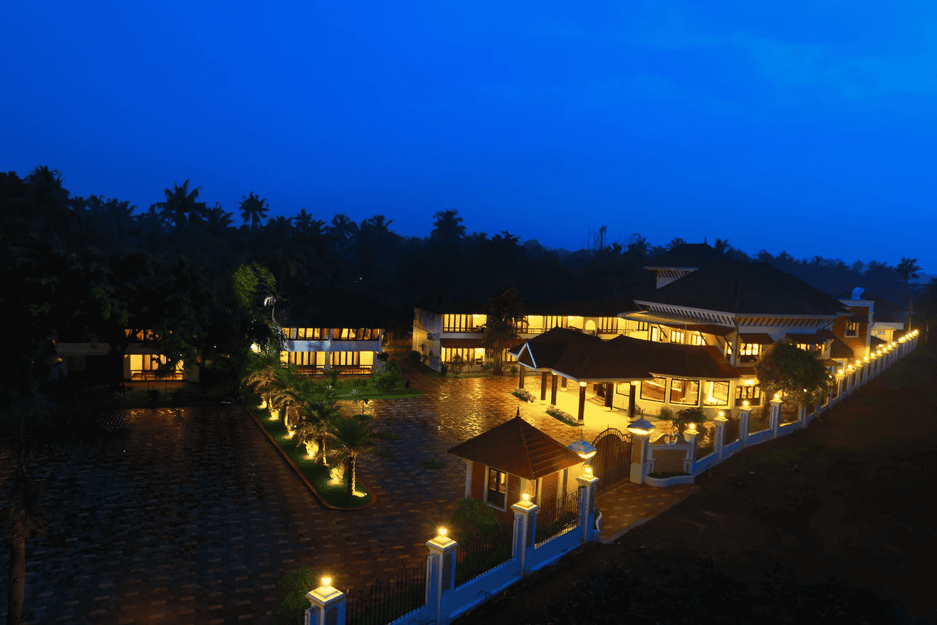 Aerial view of the resort
