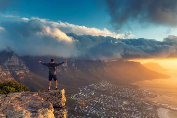 Revel in stunning views from the Lions Head at the Table Top