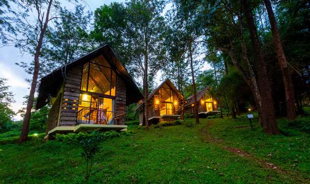 Stay in Gorukana Eco Wellness Retreat overlooking the green valleys of Western Ghats