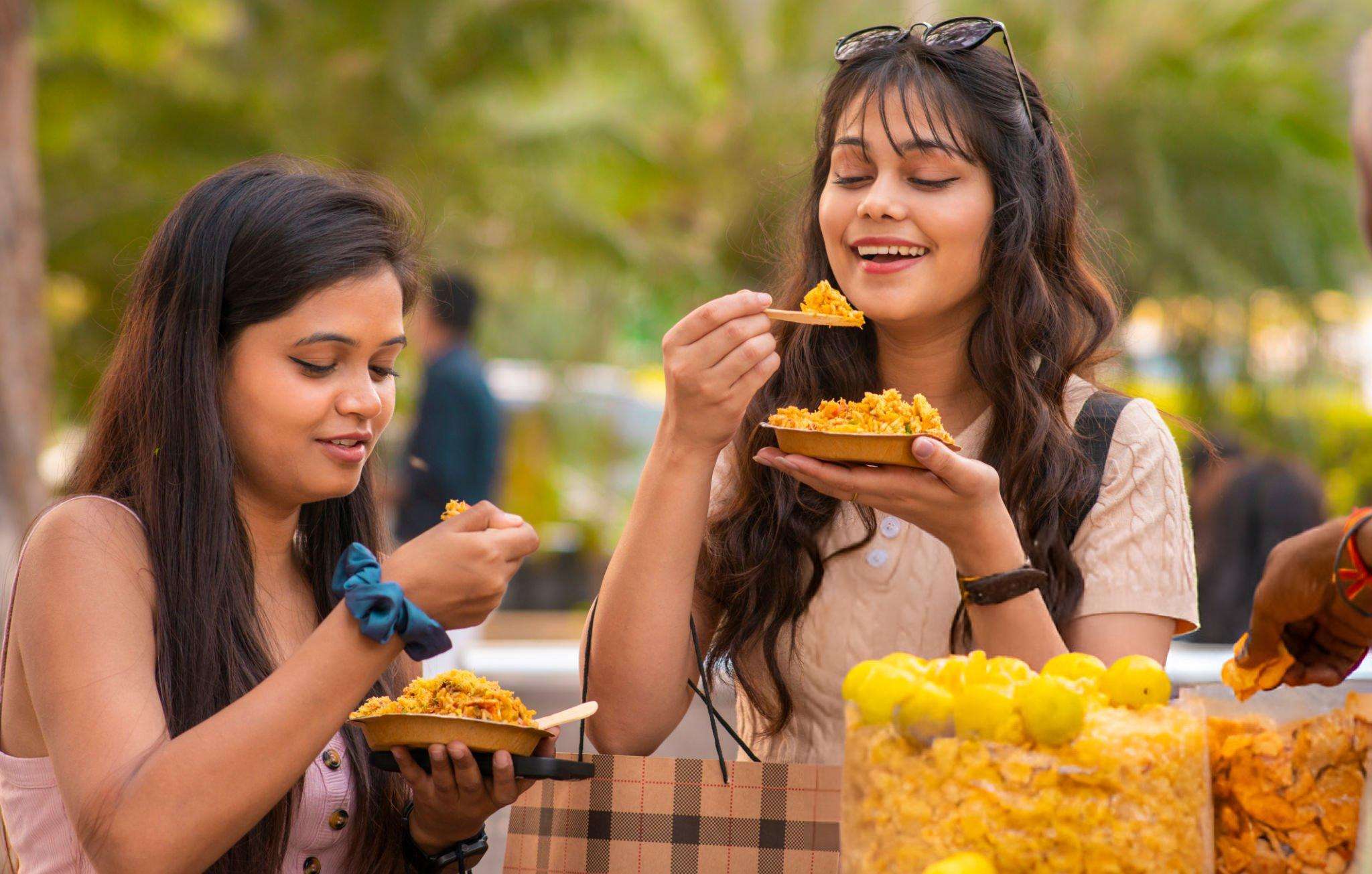 Enjoy local street food in Rishikesh
