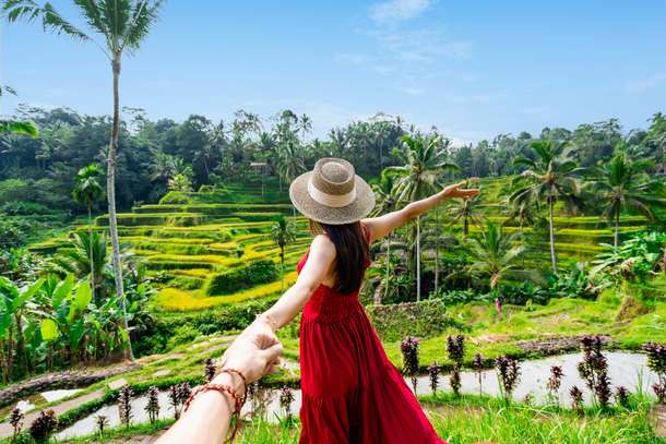 Witness the stunning rice terraces of the famous Tegallalang Rice Terraces