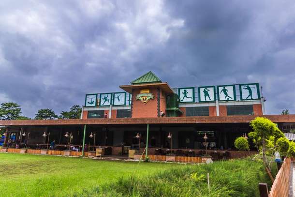 Morning view of the resort