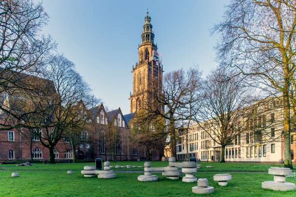 Visit Martinitoren, a Gothic church with the tallest tower of the city