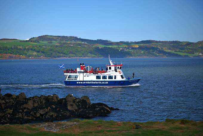 On board the iconic Maid of the Forth
